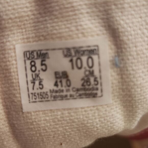 Vans Red Checkerboard Shoes M8.5 W10 - Picture 5 of 6